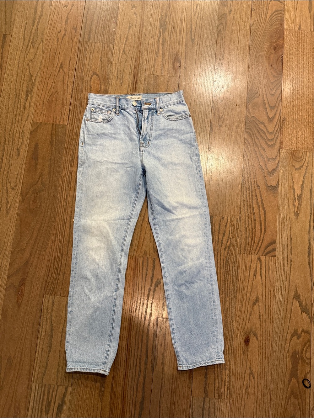 Madewell Light Wash Straight Leg Jeans